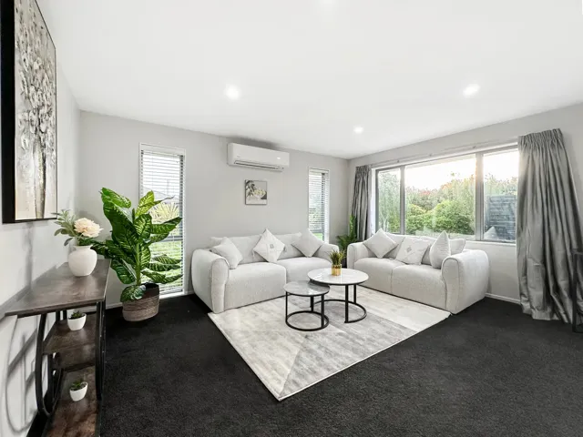 Staged bedroom