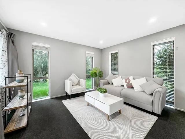 Staged living room