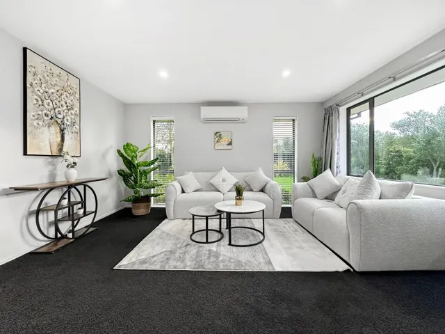 Staged open plan living