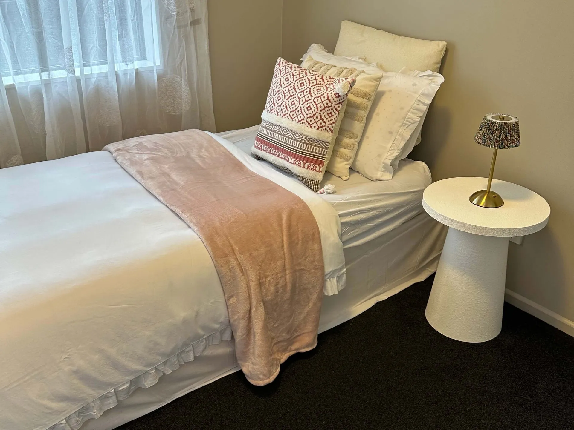 Styled single bedroom